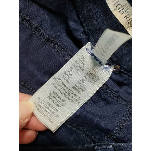 Seven7 Jeans Size 20 W Womens Blue Stretch Pants Denim Plus High Rise Skinny - Picture 4 of 13